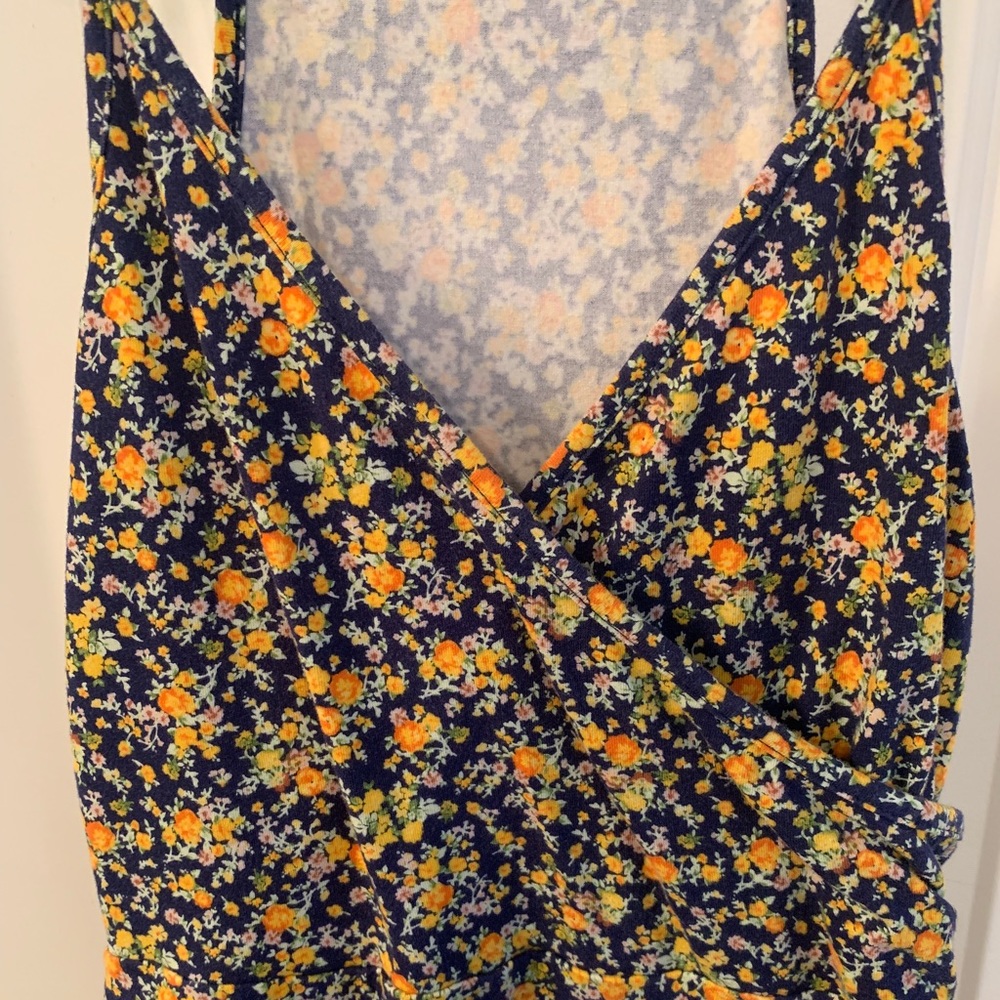 Floral dress.
